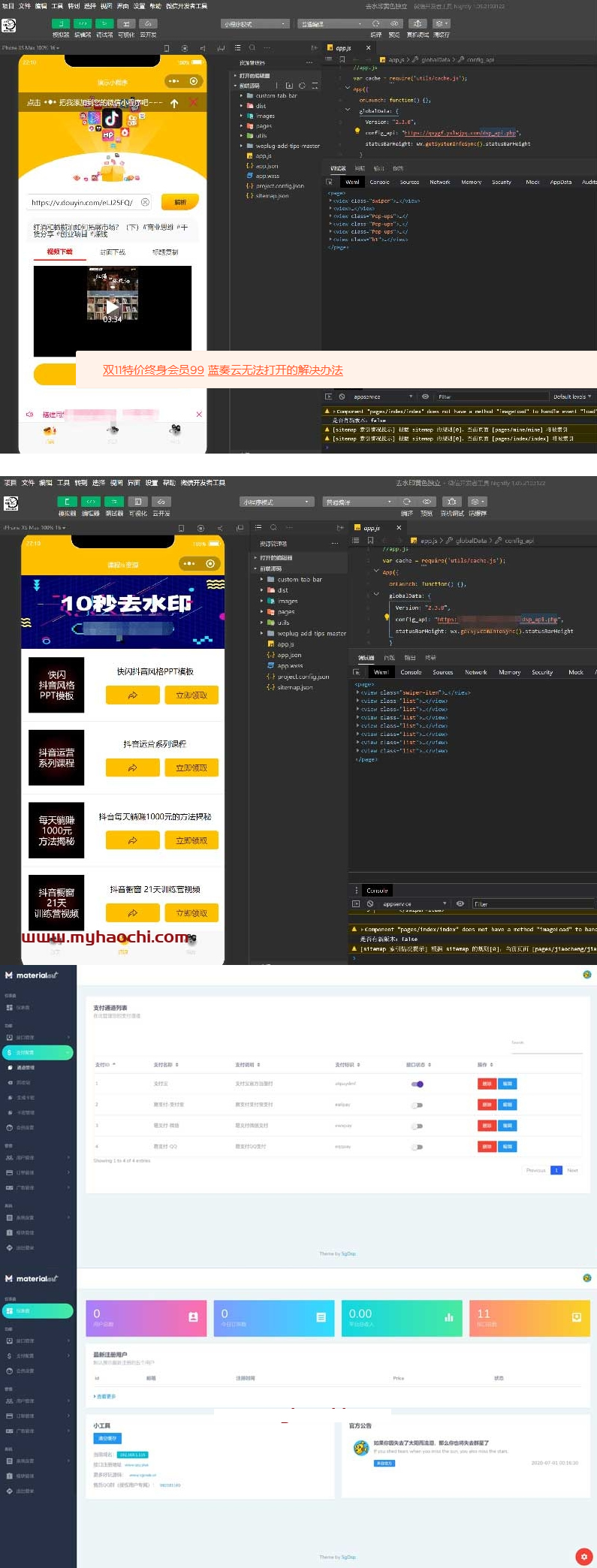 小程序 抖音去水印WEB接口版